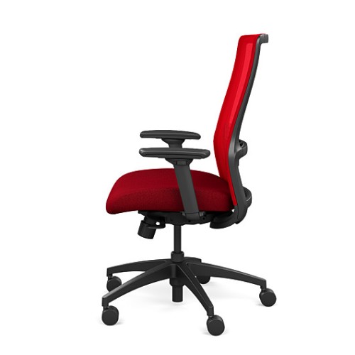 Novo Chair Highback Mesh Black Frame Red color Mao from SitOnIt-4