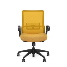 Office chair on castors Novo from SitOnIt, yellow color