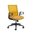 Office chair on castors Novo from SitOnIt, yellow color-4