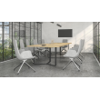 Conference table PLANA by Narbutas in ash color with dimensions 420x120x75 cm-1