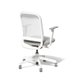 Poppin Maxwell - Task Chair, Color Light Gray With White Frame. White Glass-filled Nylon Base on Castors | Office & Home-2