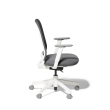 Poppin Maxwell - Task Chair, Color Gray With White Frame. White Glass-filled Nylon Base on Castors | Workstations-1