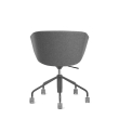 Poppin Pitch - Meeting Chair, Color Dark Gray, Fully Upholstered and Cushioned For Comfort, Gray Powder-coated Base on Castors | Office Environments-2