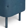 Poppin QT - Privacy Lounge Chair, Color Dark Blue, Upholstered Seat, Back and Walls, Solid Ash Frame | Business Spaces-4