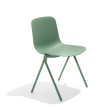 Poppin Key - Side Chair, Set of 2, Color Green, Molded Seat, Powder-coated steel rod frame on glides | Business Centers-1