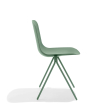 Poppin Key - Side Chair, Set of 2, Color Green, Molded Seat, Powder-coated steel rod frame on glides | Business Centers-2