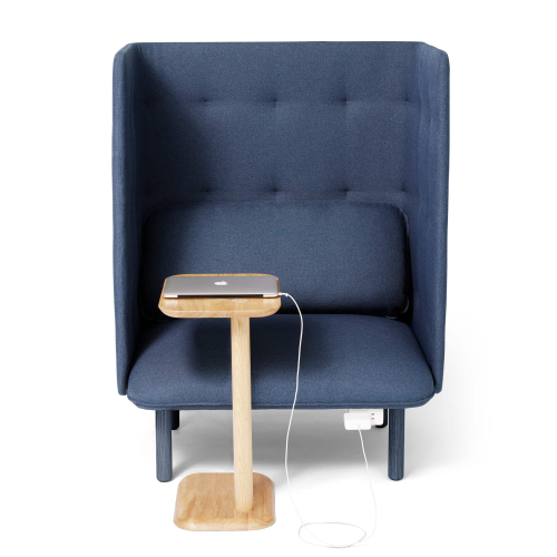 Poppin Spot Side Table, Color Natural Ash | Corporate Offices-2