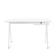 Poppin Key Desk, 48 inch, Color Light Gray, Powder-coated metal drawer, frame, and Legs | Home Office & Remote Work-1