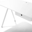 Poppin Key Desk, 48 inch, Color Light Gray, Powder-coated metal drawer, frame, and Legs | Home Office & Remote Work-4