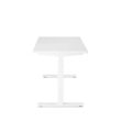 Poppin Series L 3S - Adjustable Height Desk, Color White, White Frameand Legs | Ergonomic Workspaces-2