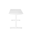 Poppin Series L 3S - Adjustable Height Desk, Color White, White Frame and Legs | Ergonomic Workspaces-2