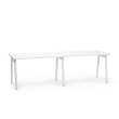 Poppin Series A - Single Desk Add On, 47 inch, Color White on White Legs | Home & Office Use-1