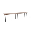 Poppin Series A - Single Desk Add On, 57 inch, Color Walnut on Charcoal Legs | Home Office Setup-1