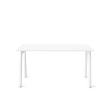 Poppin Series A - Single Desk, 57 inch, Color White on White Legs | Multi-Purpose Workstation-1