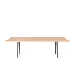 Poppin Series A - Conference Table 96 inch x 42 inch, Color Natural Oak, Charcoal Frame and Legs | Professional Use-1