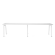 Poppin Series A - Single Desk For 2, 57 inch, Color White on White Legs | Multi-Purpose Workstation-1