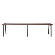 Poppin Series A - Single Desk For 2, 57 inch, Color Walnut on Charcoal Legs | Home Office Setup-1