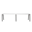 Poppin Series A - Single Desk For 2, 57 inch, Color White on Charcoal Legs | Office & Study Rooms-1