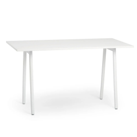Poppin Series A - Standing Table 72 inch x 36 inch, Color White, White Frameand Legs | Management Offices