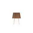 Poppin Series A - Conference Table 144 inch x 36 inch, Color Walnut, White Frame and Legs | Corporate Environments-2