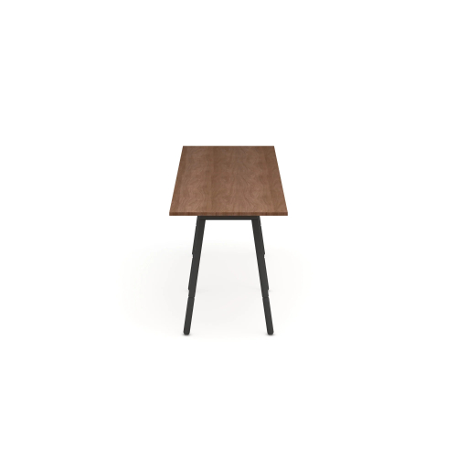 Poppin Series A - Standing Table 144 inch x 36 inch, Color Walnut, Charcoal Frame and Legs | Professional Workspace-2