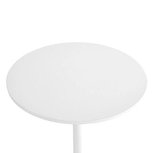 Poppin Tucker Standing Table, Color White, White Steel Frame | Corporate Workspaces-1