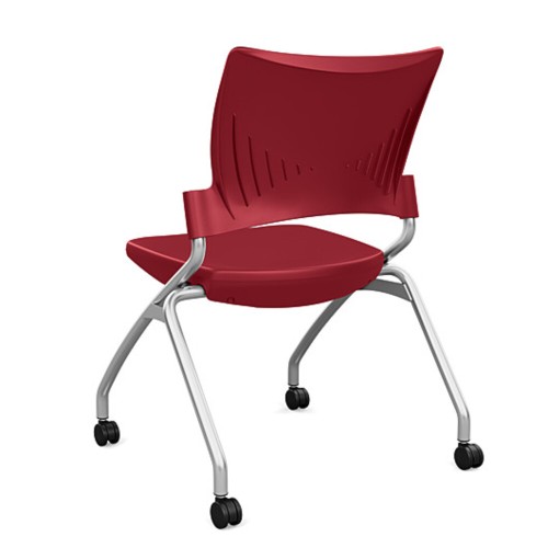 SitOnIt Relay Multipurpose Stackable Chair in Red-2