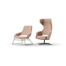 SANDIE lounge chair by Narbutas in pink