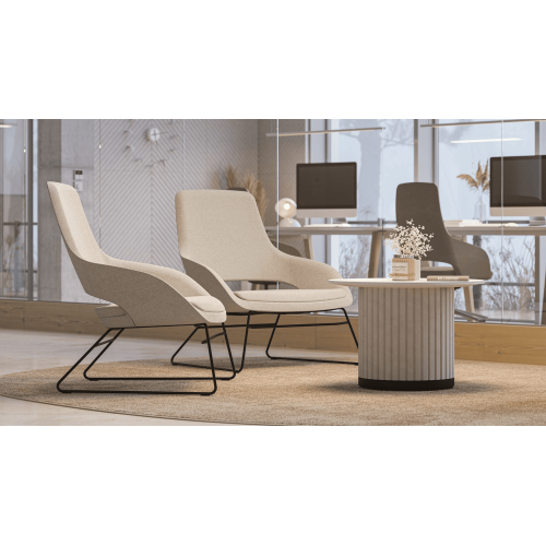 SANDIE lounge chair by Narbutas in pink-1