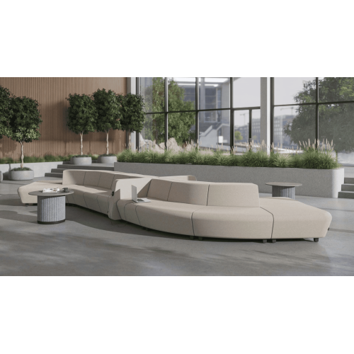 Relax seat with backrest SOFT ROCK from Narbutas in light grey with dimensions 60x80x69 cm and backrest height 40 cm-2