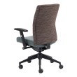 SitOnIt ReAlign High Back Executive Chair, Fabric Back, Gray Fabric Seat, Black Frame, Casters-1