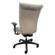 SitOnIt Glove executive chair with Highback, back and seat material - white fabric, black frame, on wheels-1