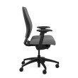 SitOnIt Amplify Executive Chair with Highback Upholstered, Gray Fabric Back and Seat, Black Frame, on Casters-2