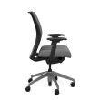 SitOnIt Amplify Executive Chair with Midback, Mesh Back, Gray Fabric Seat, Gray Frame, Casters-2