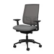 Focus 2.0 Executive Chair by SitOnIt with high back, back material - mesh, seat - gray fabric, black frame, on wheels-4