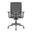 Focus 2.0 Executive Chair by SitOnIt with high back, back material - mesh, seat - gray fabric, gray frame, on wheels-2