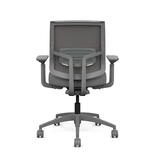 Focus 2.0 Executive Chair by SitOnIt with Midback, Backrest Material - Mesh, Seat - Gray Fabric, Gray Frame, on Casters-2