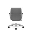 SitOnIt Sephen Executive Chair with Low Backrest, Backrest and Seat Material - Gray Fabric, on Casters-2
