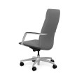 SitOnIt Sephen executive chair with high back, back and seat material - gray fabric, on wheels-3