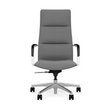 SitOnIt Sephen executive chair with executive backrest, backrest and seat material - platinum fabric, on wheels
