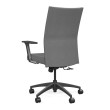 Executive chair Sona by SitOnIt with soft back, back and seat material - gray fabric, gray frame, on wheels-3