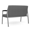 Kindl 42" Bariatric Side and Guest Seat by SitOnIt, Backrest and Seat Material - Gray Fabric, Silver Metallic Frame-3