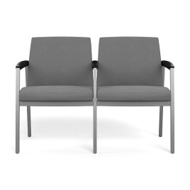SitOnIt Kindl Two Seater Guest Chair in Gray