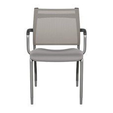 Wit Side 4 Legged Office and Guest Chair by SitOnIt in Grey