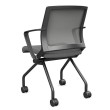 Movi folding chair by SitOnIt in gray with mesh backrest-3