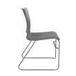 SitOnIt Rio Multipurpose Stackable Chair in Gray with Padded Seat-2