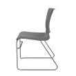 SitOnIt Rio Multipurpose Stackable Chair in Gray with Padded Seat and Back-4