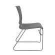 SitOnIt Rio Multipurpose Stackable Chair in Gray with Padded Seat and Back-2