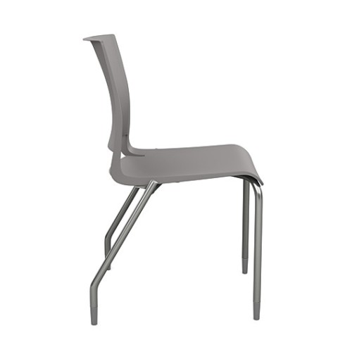 SitOnIt Rio Multipurpose Stackable 4 Leg Chair in Gray-2