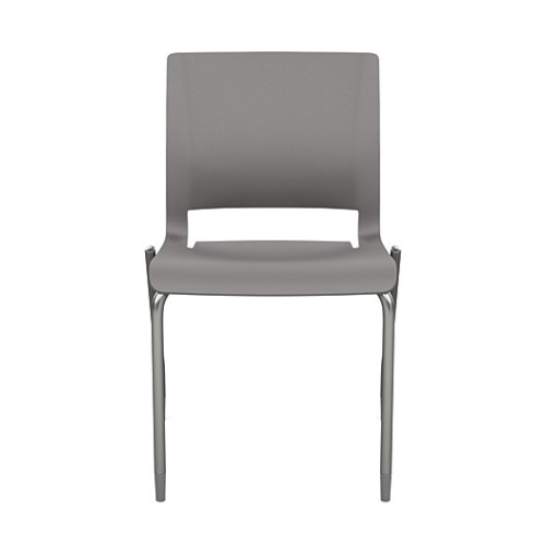SitOnIt Rio Multipurpose Stackable 4 Leg Chair in Gray